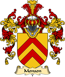 English Family Coat of Arms (v.25) Monson or Munson