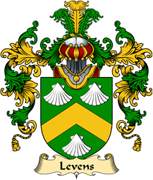 Irish Family Coat of Arms (v.25a) Levens or Levinge