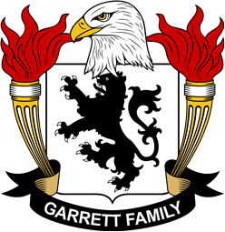 Coat of arms used by the Garrett family in the United States of America