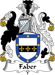 English Coat of Arms for the family Faber