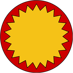 Circular Shield-Bordure Indented