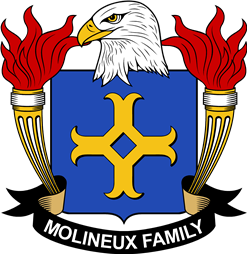 Coat of arms used by the Molineux family in the United States of America