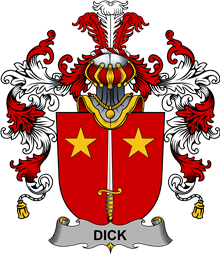 Irish Family Coat of Arms (v.25b) Dick