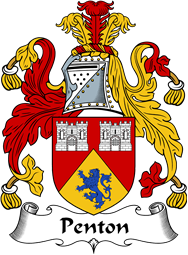 English Coat of Arms for the family Penton