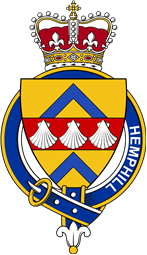 Families of Britain Coat of Arms Badge for: Hemphill (Scotland)