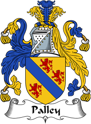 English Coat of Arms for the family Palley