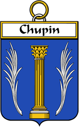 French Coat of Arms Badge for Chupin