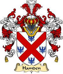English Family Coat of Arms (v.25) Hamden or Hampden