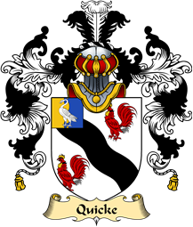 Irish Family Coat of Arms (v.25a) Quicke