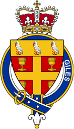 Families of Britain Coat of Arms Badge for: Giles (England)