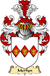 Welsh Family Coat of Arms (v.23) for Merfyn (FRYCH, King of Gwynedd )