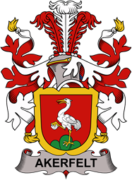 Swedish Coat of Arms for Akerfelt