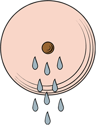 Breast Distilling Drops of Milk