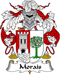 Portuguese Coat of Arms for Morais or Moraes