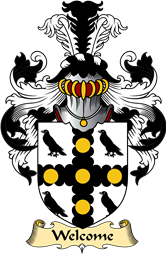 English Coat of Arms (v.23) for the family Welcome