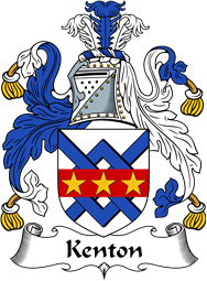 English Coat of Arms for the family Kenton