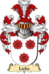 v.23 Coat of Family Arms from Germany for Liebe