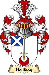 Scottish Family Coat of Arms (v.23) for Halliday