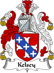 English Coat of Arms for the family Kelsey