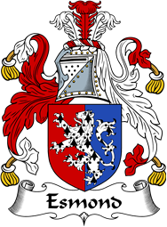 English Coat of Arms for the family Esmond