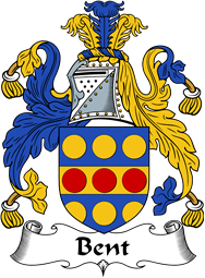 English Coat of Arms for the family Bent