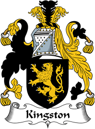 English Coat of Arms for the family Kingston