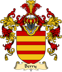 Irish Family Coat of Arms (v.25a) Berry