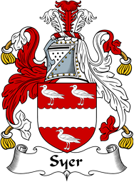 English Coat of Arms for the family Syer