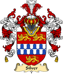 English Family Coat of Arms (v.25) Silver