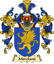 English Family Coat of Arms (v.25) Moreland or Mereland