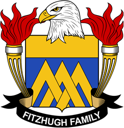 Coat of arms used by the Fitzhugh family in the United States of America