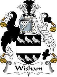 English Coat of Arms for the family Wisham