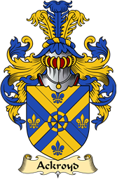 English Coat of Arms (v.23) for the family Ackroyd