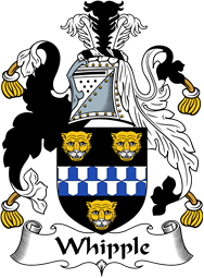 English Coat of Arms for the family Whipple