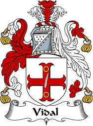 English Coat of Arms for the family Vidal