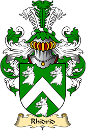 Welsh Family Coat of Arms (v.23) for Rhidrid (FLAIDD-of Penllyn, Merionethshire)