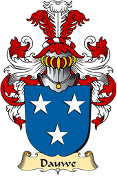 v.23 Coat of Family Arms from Germany for Dauwe