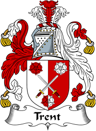 English Coat of Arms for the family Trent