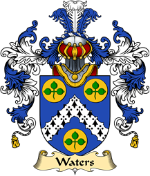 Irish Family Coat of Arms (v.25a) Waters or Watters