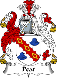 English Coat of Arms for the family Peat