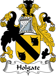 English Coat of Arms for the family Holgate