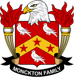 Coat of arms used by the Monckton family in the United States of America