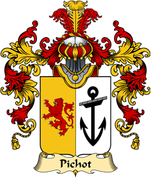 French Family Coat of Arms (v.25) Pichot
