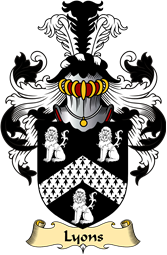 Irish Family Coat of Arms (v.23) for Lyons