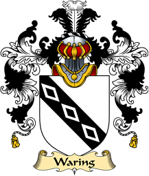 Irish Family Coat of Arms (v.25a) Waring