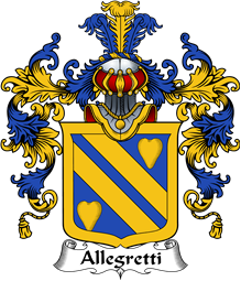 Italian Family Coat of Arms (v.25b) Allegretti