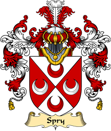 English Family Coat of Arms (v.25) Spry