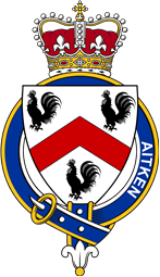 Families of Britain Coat of Arms Badge for: Aitken (Scotland)