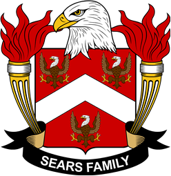 Coat of arms used by the Sears family in the United States of America