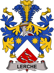 Coat of arms used by the Danish family Lerche